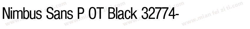 Nimbus Sans P OT Black 32774字体转换